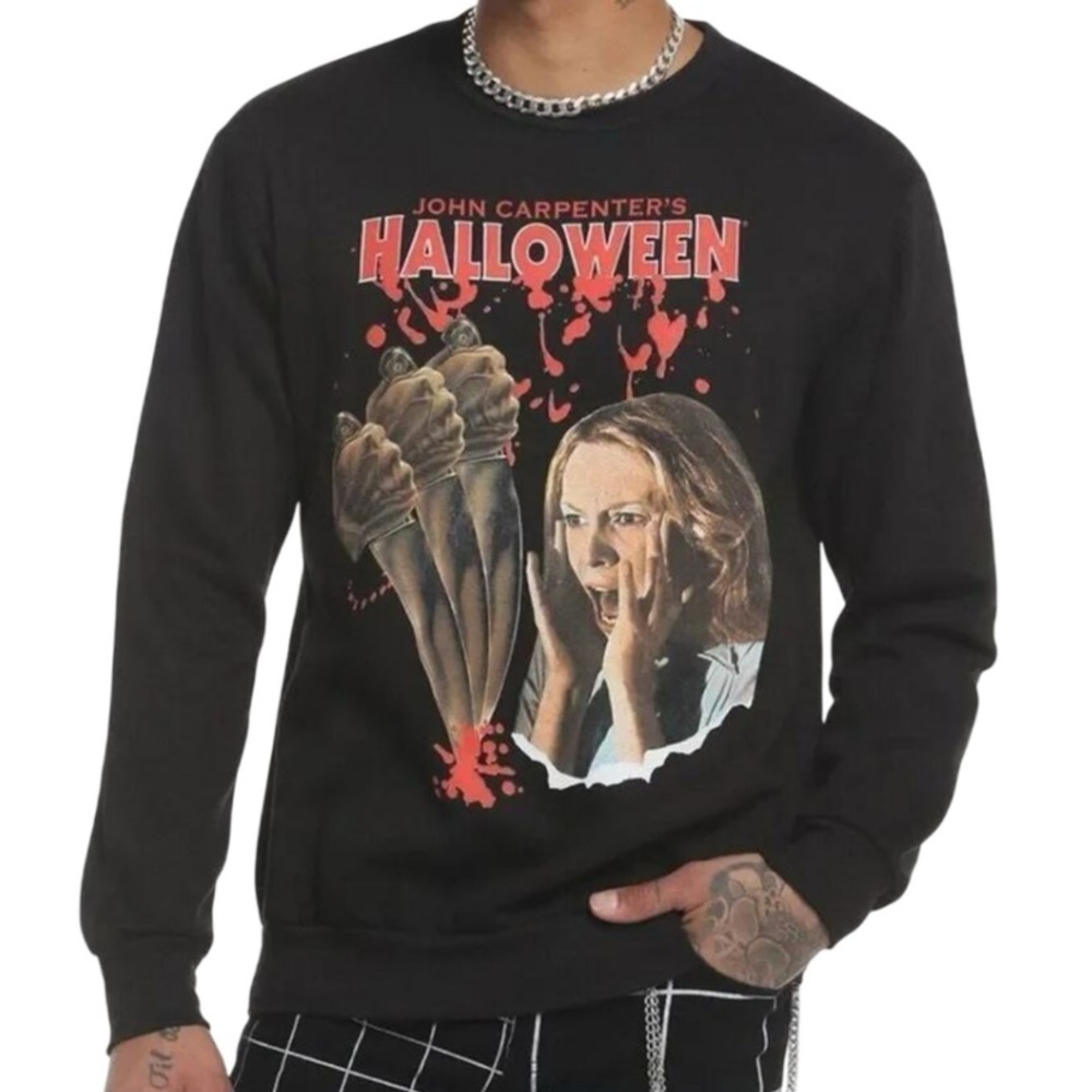 John Carpenters HALLOWEEN LaurieβStrode Crewneck Sweatshirt Size M New w/ Tag